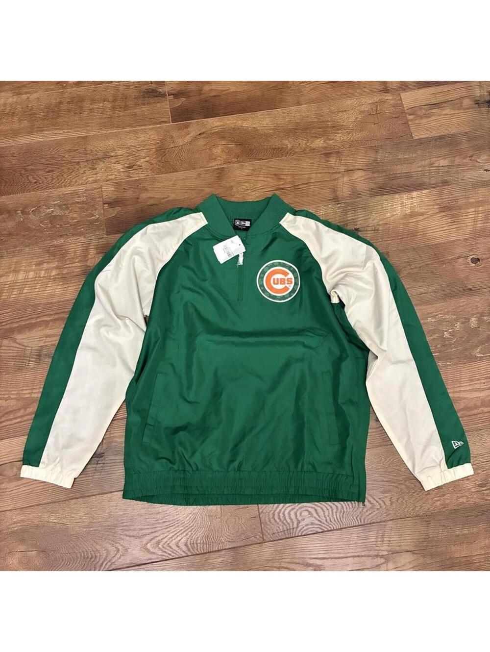 New Era Chicago Cubs St. Patrick’s Day Windbreaker Men’s Large NWT